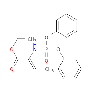 2-Butenoic acid, 2-[(diphenoxyphosphinyl)amino]-, ethyl ester, (Z)-