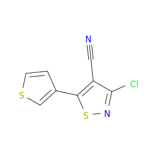 4-Isothiazolecarbonitrile, 3-chloro-5-(3-thienyl)-