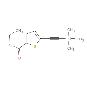2-Thiophenecarboxylic acid, 5-[(trimethylsilyl)ethynyl]-, ethyl ester