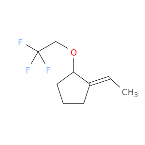 Cyclopentane, 1-ethylidene-2-(2,2,2-trifluoroethoxy)-, (E)-
