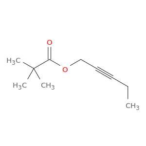 Propanoic acid, 2,2-dimethyl-, 2-pentynyl ester