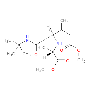 Pentanoic acid,5-[(1,1-dimethylethyl)amino]-4-[[(1S)-2-methoxy-1-methyl-2-oxoethyl]amino]-3-methyl-5-oxo-,methyl ester, (4R)-