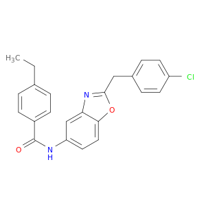 Benzamide, N-[2-[(4-chlorophenyl)methyl]-5-benzoxazolyl]-4-ethyl-