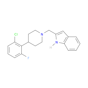 1H-Indole, 2-[[4-(2-chloro-6-fluorophenyl)-1-piperidinyl]methyl]-