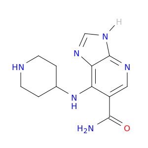 3H-Imidazo[4,5-b]pyridine-6-carboxamide, 7-(4-piperidinylamino)-