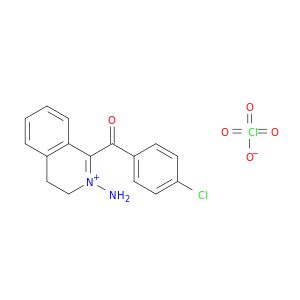 Isoquinolinium, 2-amino-1-(4-chlorobenzoyl)-3,4-dihydro-, perchlorate