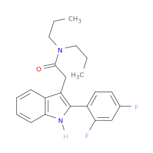 1H-Indole-3-acetamide, 2-(2,4-difluorophenyl)-N,N-dipropyl-