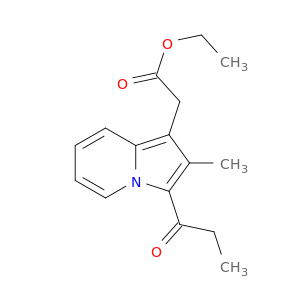 1-Indolizineacetic acid, 2-methyl-3-(1-oxopropyl)-, ethyl ester
