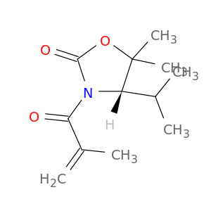 (4s)-5,5-二甲基-4-(1-甲基乙基)-3-(2-甲基-1-氧代-2-丙烯-1-基)-2-恶唑烷酮