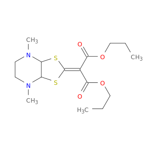 Propanedioic acid,2-(hexahydro-4,7-dimethyl-1,3-dithiolo[4,5-b]pyrazin-2-ylidene)-, 1,3-dipropylester
