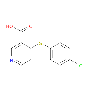 3-Pyridinecarboxylic acid, 4-[(4-chlorophenyl)thio]-