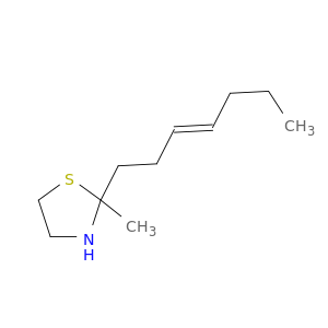 Thiazolidine,2-(3-heptenyl)-2-methyl-, (E)- (9CI)