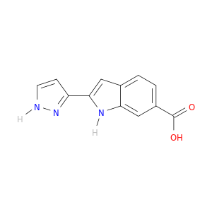 1H-Indole-6-carboxylic acid, 2-(1H-pyrazol-3-yl)-