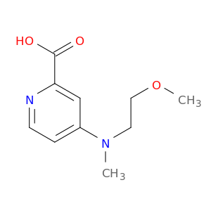 4-[(2-methoxyethyl)(methyl)amino]pyridine-2-carboxylic acid