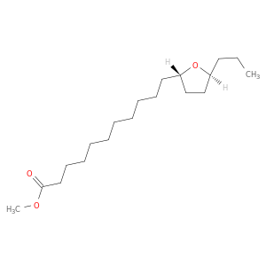 2-Furanundecanoic acid, tetrahydro-5-propyl-, methyl ester, trans-