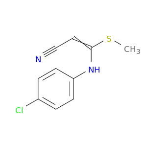 2-Propenenitrile, 3-[(4-chlorophenyl)amino]-3-(methylthio)-