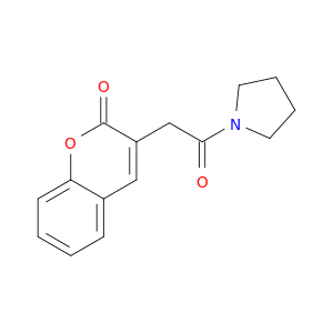 3-((1-PYRROLIDINYLCARBONYL)METHYL)COUMARIN