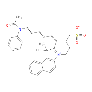 1H-苯并[e]吲哚,2-[6-(乙酰苯基氨基)-1,3,5-己三烯-1-基]-1,1-二甲基-3-(4-磺丁基)-,内盐