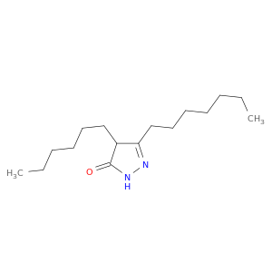 5-Heptyl-4-己基-2,4-二氢-3H-吡唑-3-一