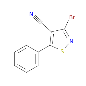 4-Isothiazolecarbonitrile, 3-bromo-5-phenyl-