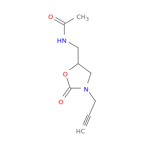 Acetamide, N-[[2-oxo-3-(2-propyn-1-yl)-5-oxazolidinyl]methyl]-