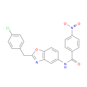 Benzamide, N-[2-[(4-chlorophenyl)methyl]-5-benzoxazolyl]-4-nitro-