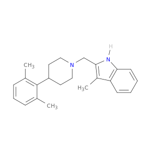 1H-Indole, 2-[[4-(2,6-dimethylphenyl)-1-piperidinyl]methyl]-3-methyl-