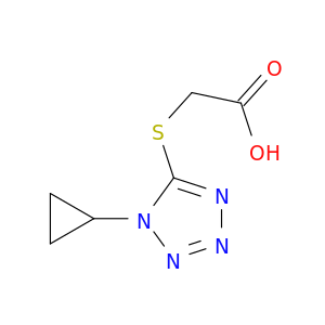 2-[(1-cyclopropyl-1H-1,2,3,4-tetrazol-5-yl)sulfanyl]acetic Acid