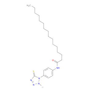 Hexadecanamide, N-[4-(2,5-dihydro-5-thioxo-1H-tetrazol-1-yl)phenyl]-