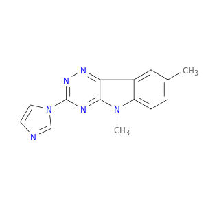 5H-1,2,4-Triazino[5,6-b]indole,3-(1H-imidazol-1-yl)-5,8-dimethyl-