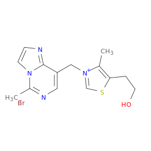 Thiazolium,5-(2-hydroxyethyl)-4-methyl-3-[(5-methylimidazo[1,2-c]pyrimidin-8-yl)methyl]-,bromide (1:1)