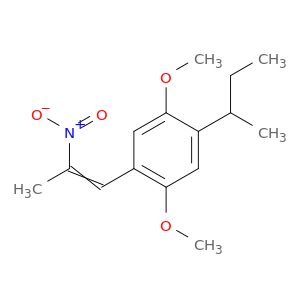 Benzene, 1,4-dimethoxy-2-(1-methylpropyl)-5-(2-nitro-1-propenyl)-