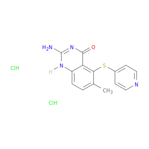 2-氨基-6-甲基-5-(吡啶-4-基硫基)喹唑啉-4(3H)-酮二盐酸盐