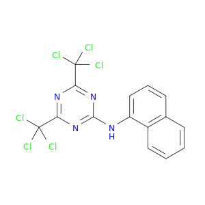 1,3,5-Triazin-2-amine,N-1-naphthalenyl-4,6-bis(trichloromethyl)-