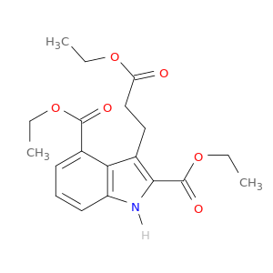 1H-Indole-2,4-dicarboxylicacid, 3-(3-ethoxy-3-oxopropyl)-, 2,4-diethyl ester