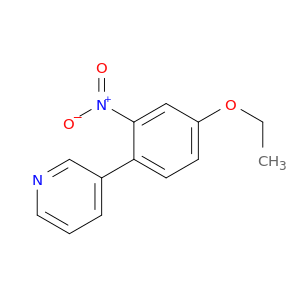 Pyridine, 3-(4-ethoxy-2-nitrophenyl)-