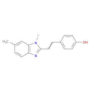 Phenol, 4-[2-(5-methyl-1H-benzimidazol-2-yl)ethenyl]-