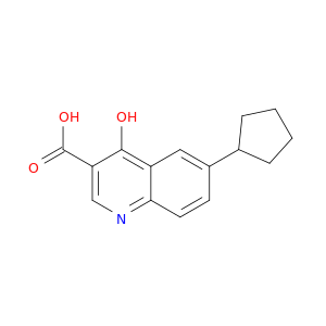 3-Quinolinecarboxylic acid, 6-cyclopentyl-4-hydroxy-