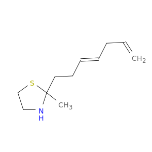 Thiazolidine,2-(3,6-heptadienyl)-2-methyl-, (E)- (9CI)