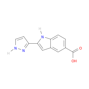 1H-Indole-5-carboxylic acid, 2-(1H-pyrazol-3-yl)-