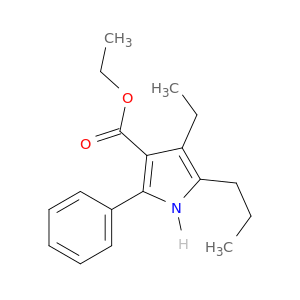 1H-Pyrrole-3-carboxylic acid, 4-ethyl-2-phenyl-5-propyl-, ethyl ester