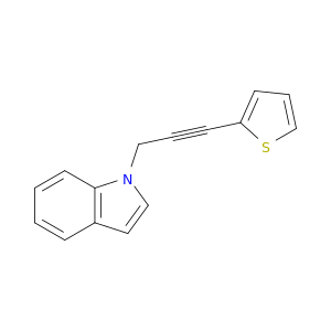 1H-Indole, 1-[3-(2-thienyl)-2-propyn-1-yl]-