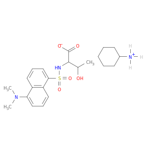 苏氨酸,N-[[5-(二甲基氨基)-1-萘基]磺酰基]-,COMPD。用环己胺(1：1)