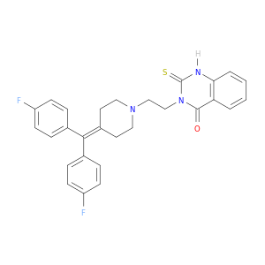 3-(2-(4-(双(4-氟苯基)亚甲基)哌啶-1-基)乙基)-2-硫代-2,3-二氢喹唑啉-4(1H)-酮
