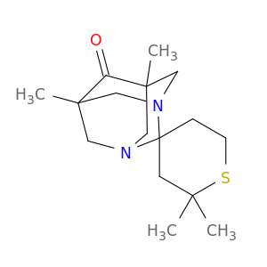 2',2',5,7-TETRAMETHYL-6-OXOSPIRO(1,3-DIAZAADAMANTANE-2,4'-TETRAHYDROTHIOPYRANE)