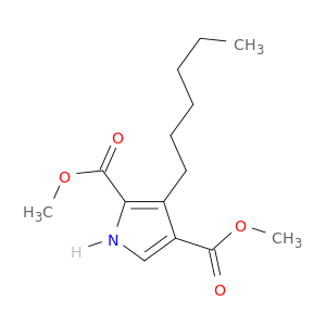 1H-Pyrrole-2,4-dicarboxylic acid, 3-hexyl-, dimethyl ester