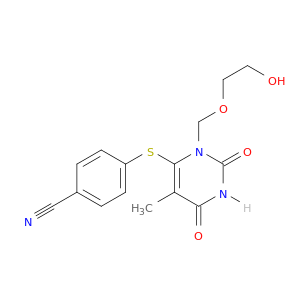 Benzonitrile,4-[[1,2,3,6-tetrahydro-3-[(2-hydroxyethoxy)methyl]-5-methyl-2,6-dioxo-4-pyrimidinyl]thio]-