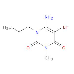 6-Amino-5-bromo-3-methyl-1-propyl-1,2,3,4-tetrahydropyrimidine-2,4-dione