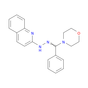 Morpholine, 4-[phenyl(2-quinolinylhydrazono)methyl]-