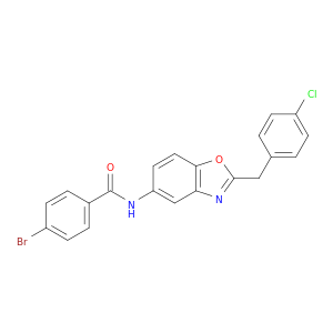 Benzamide, 4-bromo-N-[2-[(4-chlorophenyl)methyl]-5-benzoxazolyl]-